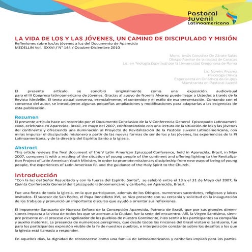 La vida de_los_y_las_jovenes_un_camino_de_discipulado_y_mision