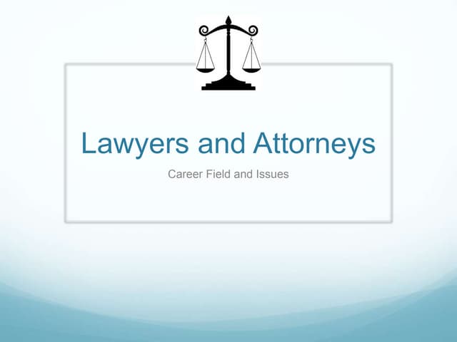 Lawyer professional power point