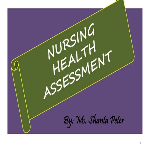 Nursing Health Assessment 