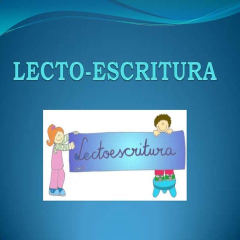 Lecto escritura ultimo trabajo