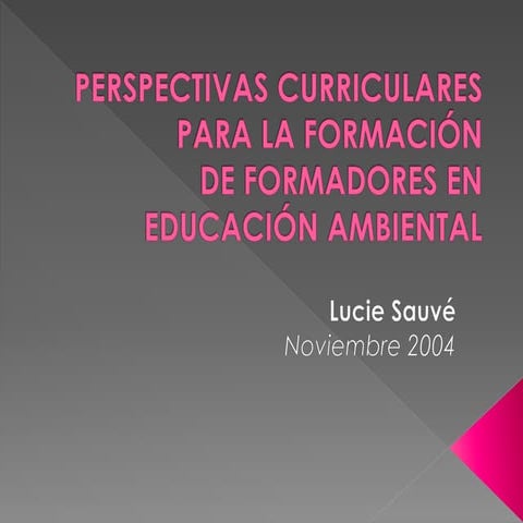 Perspectivas curriculares 