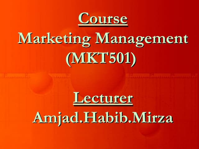 LECTURE-01.ppt marketing management virtual University of Pakistan