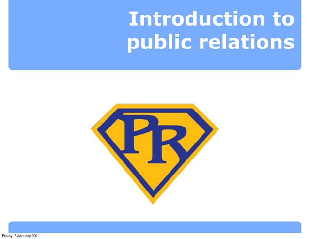 Lecture 1: Introduction to PR
