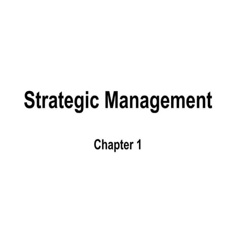 Strategic Management