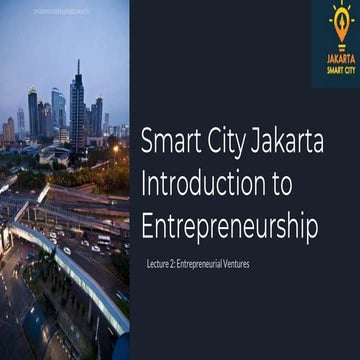 Lecture 2  entrepreneurial ventures 