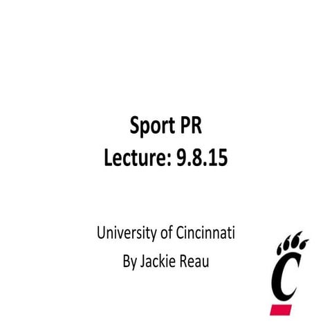 Sports PR Lecture Notes 9-8