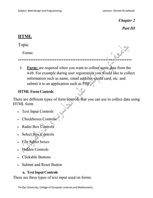 HTML-Forms