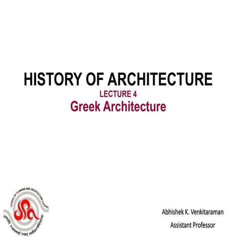 Ancient Greek civilzation and Architecture