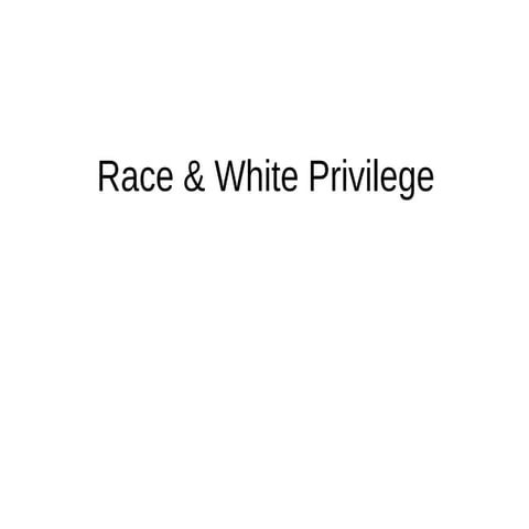  Race Inequality