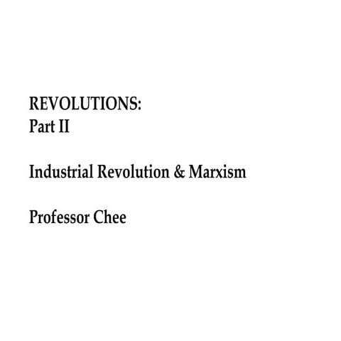 Lecture 6 b  industrialism & marxism - 10.2014