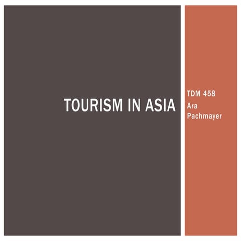 Lecture 9   tourism in south asia
