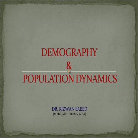 Lecture demography 2011 12