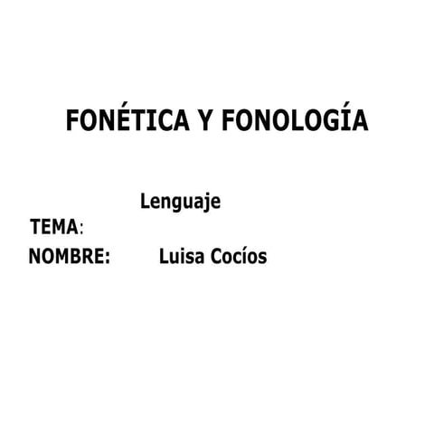 Lenguaje