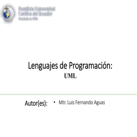 Lenguajes de programación: UML
