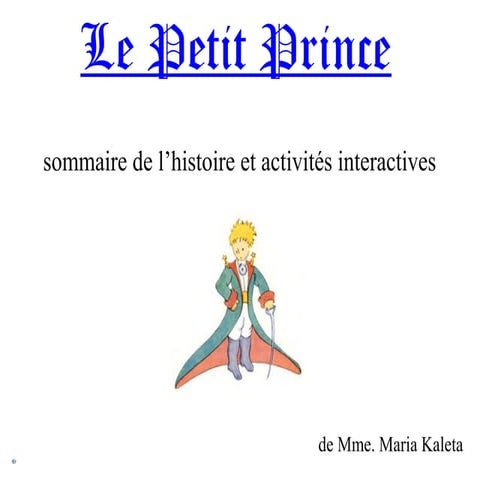 Le petit prince powerpoint
