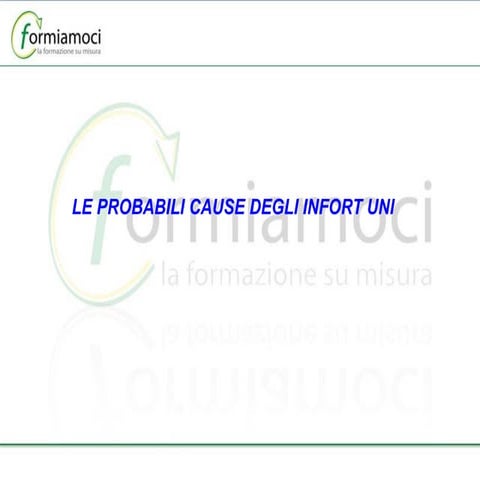 Le Probabili Cause Degli Infort Uni