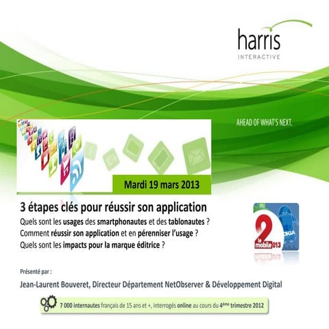 3 étapes "études" clés pour réussir son application