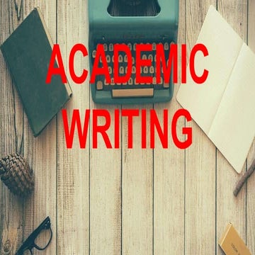 Academic writing powerpoint presentation