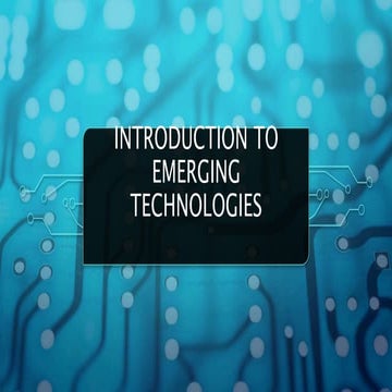 Lesson 1 -  Introduction to Emerging Technologies.pptx