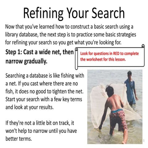 Lesson13: Searching Library Databases Using OneSearch