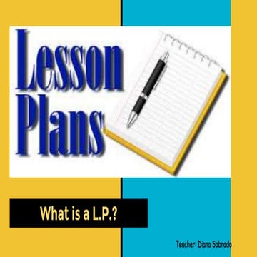 Lesson plan 2nd class