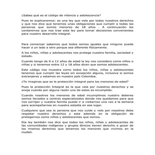 Ley de infancia y adolescencia 1