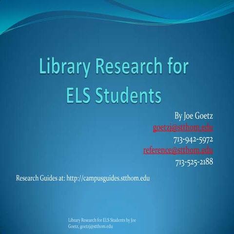 Library research for_els_feb_12