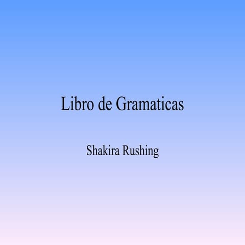 Libro de gramaticas