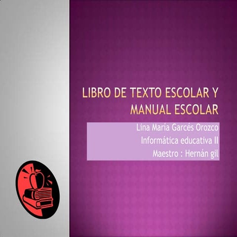 Libro de texto escolar y manual escolar