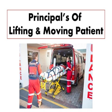 Principal’s Of Lifting & Moving Patient - Dr Rohit Bhaskar