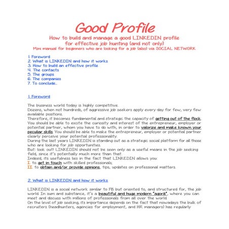 Linkedin for beginners