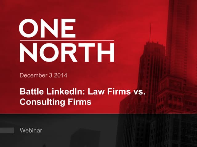 #1NWebinar: Battle LinkedIn