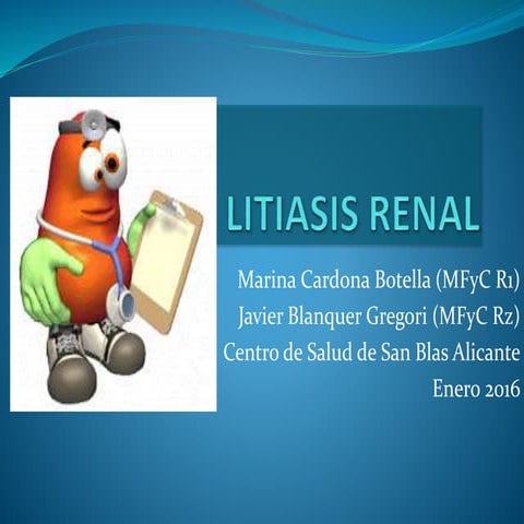 Litiasis renal COLICO NEFRÍTICO