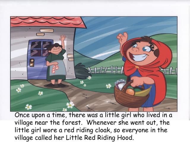 Little red riding hood story pp