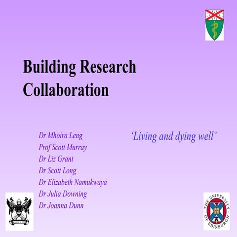 Building research collaboration