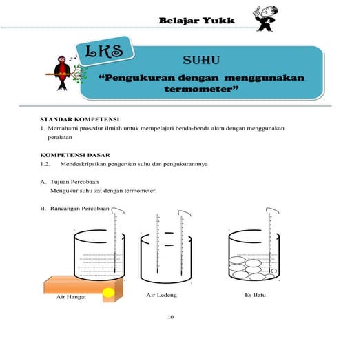 LKS SUHU KELAS SMP dengan DI