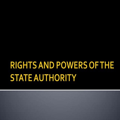 LAND LAW 1 slides rights and powers of the state authority 2014