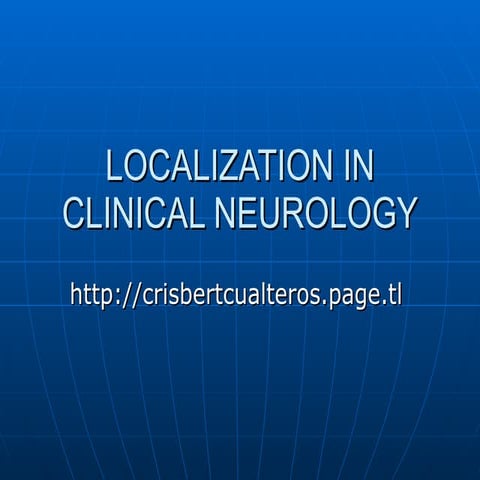Localization In Clinical Neurology