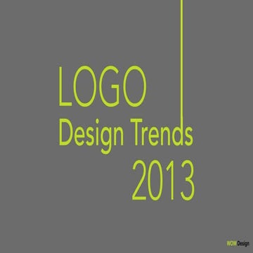 2013 Logo Design Trends - audit by WOW Design 
