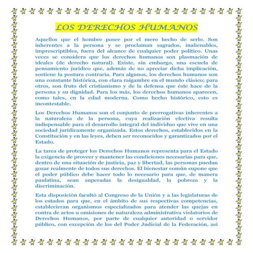 Los derechos humanos