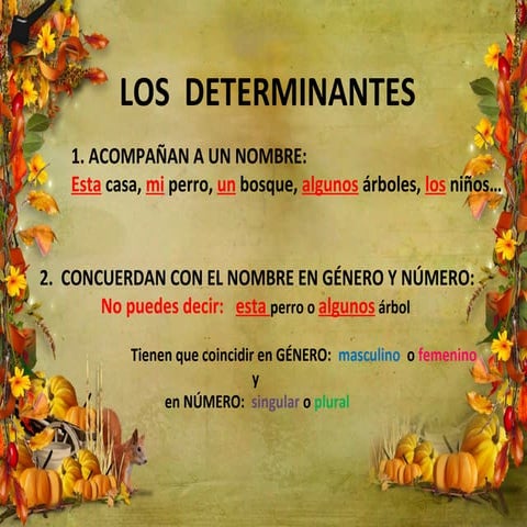 Los determinantes