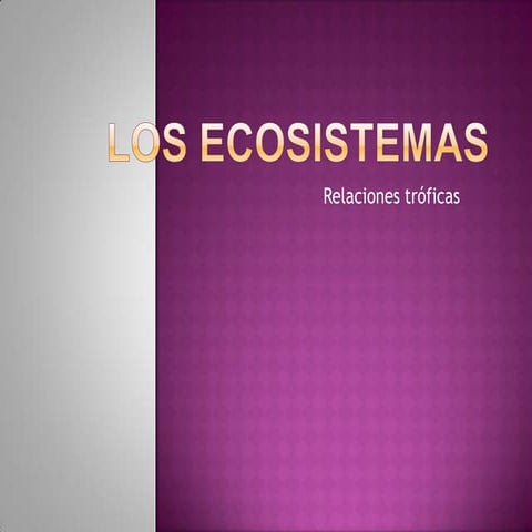Los ecosistemas