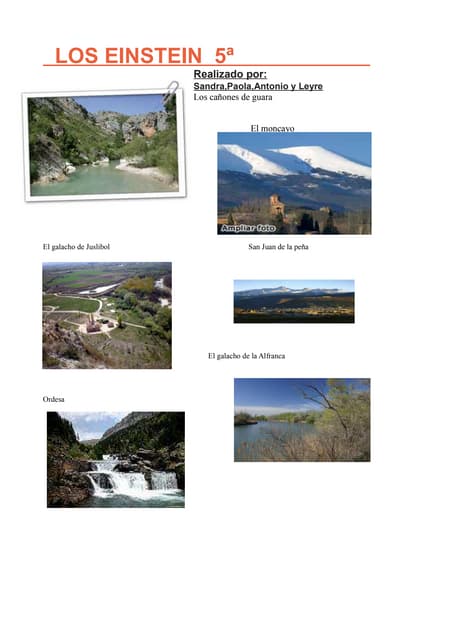 LOS EINSTEIN- Los ecosistemas de Aragón