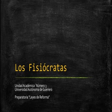 Los fisiocratas