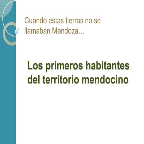 Los primeros habitantes