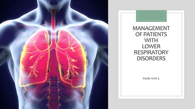 Lower respiratory disorders