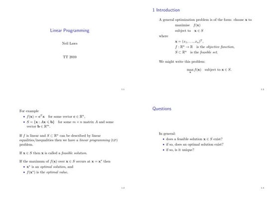 Linear Programming