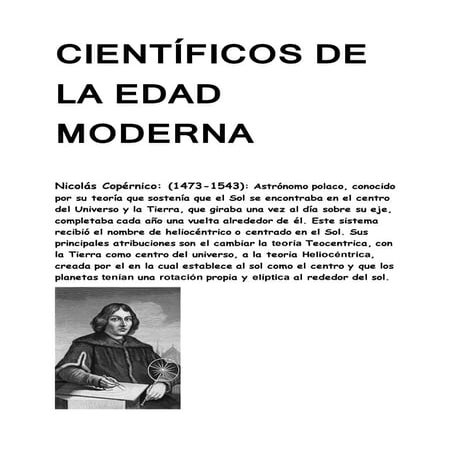 Cientificos edad moderna 