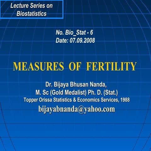 Measures of fertility