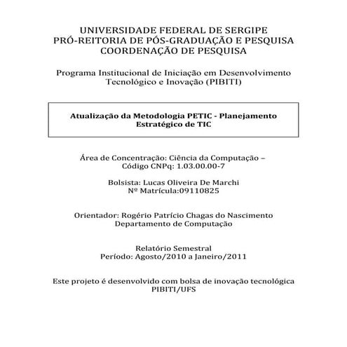 Relatorio semestral 2010-2011